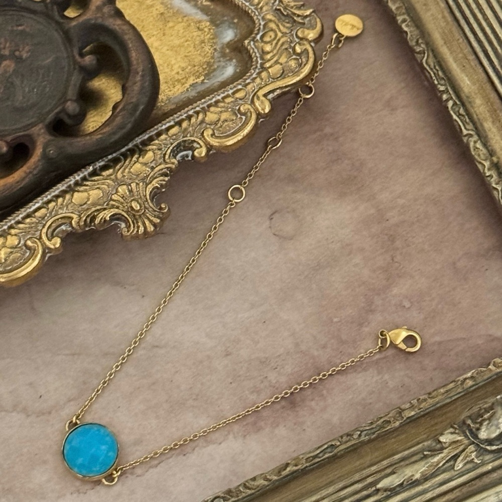 STELLA & DOT • Turquoise Stone Bracelet - Picture 5 of 5